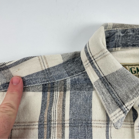Vintage Gate Heavy Duty Outdoor Ranch Chore Flannel Shirt Mens Large USA Plaid - Picture 11 of 15